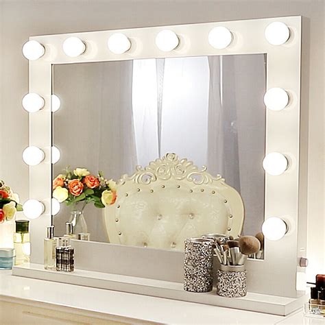 Was 159. . Vanity with mirror and lights